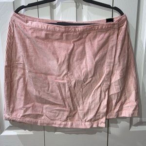 Pink mini wrap skirt